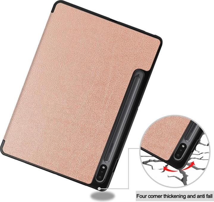 Actual product image Cover-Discount Galaxy Tab S7 (11.0) - Tri-fold Smart Case rose gold (Galaxy Tab S7 11.0 (2020))