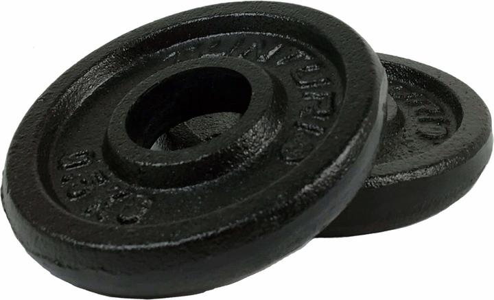 Tunturi Gusseisen 0.5 kg Gewichtscheibenpaar 30 mm (2 x 0.5 kg)