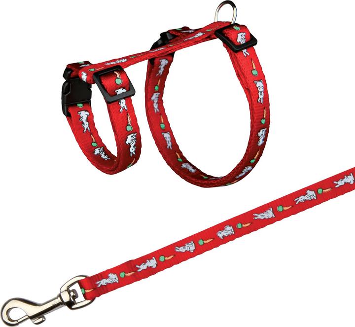 Image du produit Trixie Harnais avec laisse pour lapins avec motif de lapin (Chien, Général)