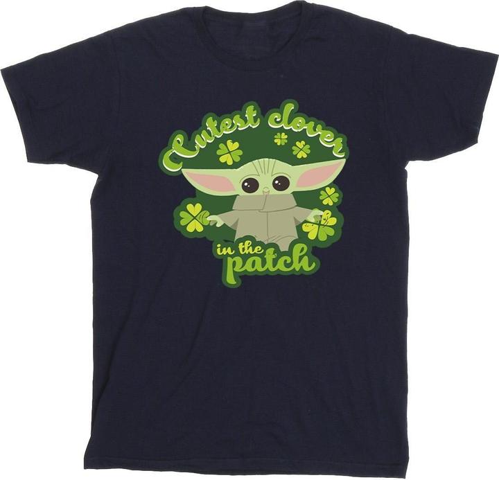 Star Wars The Mandalorian St Patrick's Day Cutest Clover TShirt (XL)
