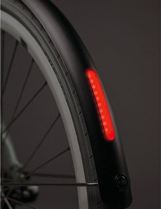 Actual product image Curana CLite mudguard with Busch & Müller rear light 45mm - black (Front mudguard)