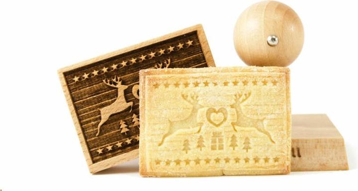Folkroll 3D motief deegstempel 'Magische Kerst'