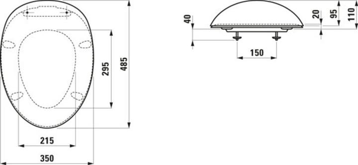 Produktbild Laufen Alessi one WC-Sitz mit Deckel, abnehmbar, H892971
