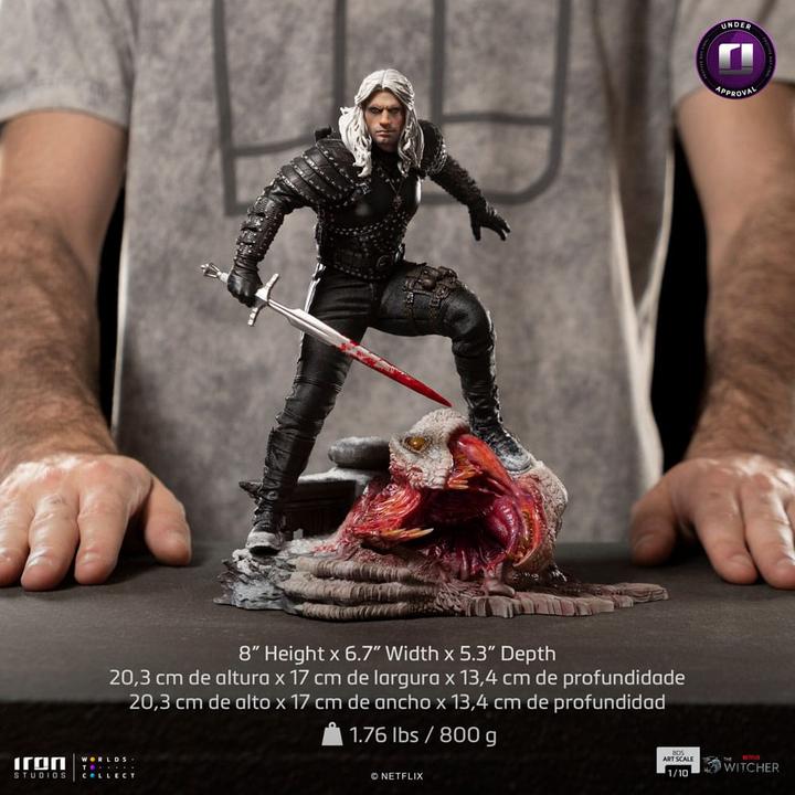 Produktbild Iron Studios The Witcher statuette 1/10 BDS Art Scale Geralt of Riva 33 cm