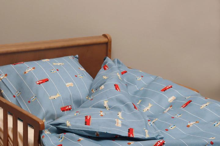 Productafbeelding BrandMac By Mats - Beddengoed Baby maat 70 x 100 cm - Gestreept Cars (MAT116) (70 x 100 cm)
