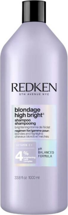 Actual product image Redken BLONDAGE HIGH BRIGHT shampoo 1000 ml (1000 ml, Liquid shampoo)