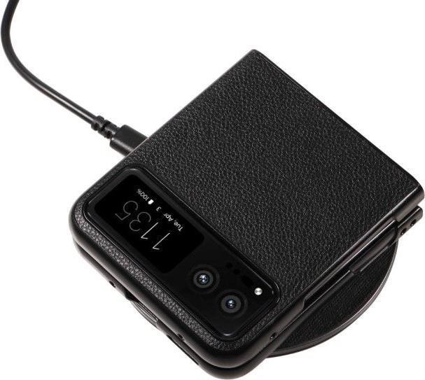 Actual product image MU Classic Litchi Leather Bookcover Series (Motorola Razr 40)