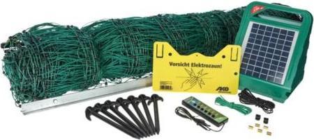 Produktbild Kerbl Geflügelnetz-Set, 50 m, grün, inkl. Solargerät S250 + Zubehör