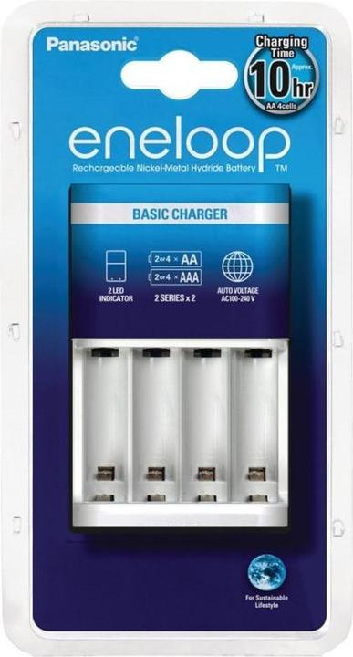 Actual product image Panasonic Eneloop Ladegerät BQ-CC51H und 4 Stück eneloop AA Akkus (4 pcs., Battery + charger)