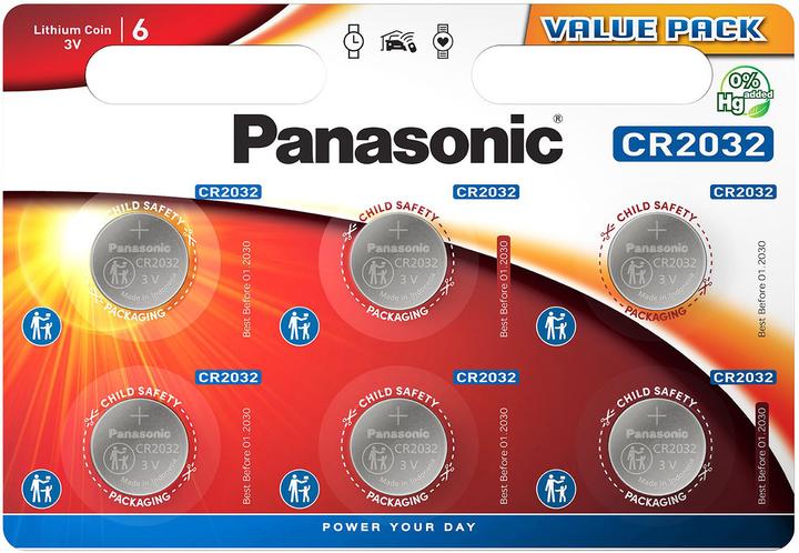 Produktbild Panasonic Lithium Power CR2032 (6 Stk., CR2032, 220 mAh)