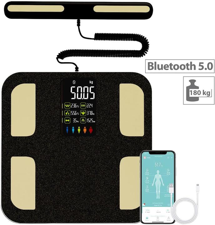 Actual product image Newgen medicals Ganzkörperanalyse-Waage mit Handsensoren und App (180 kg)