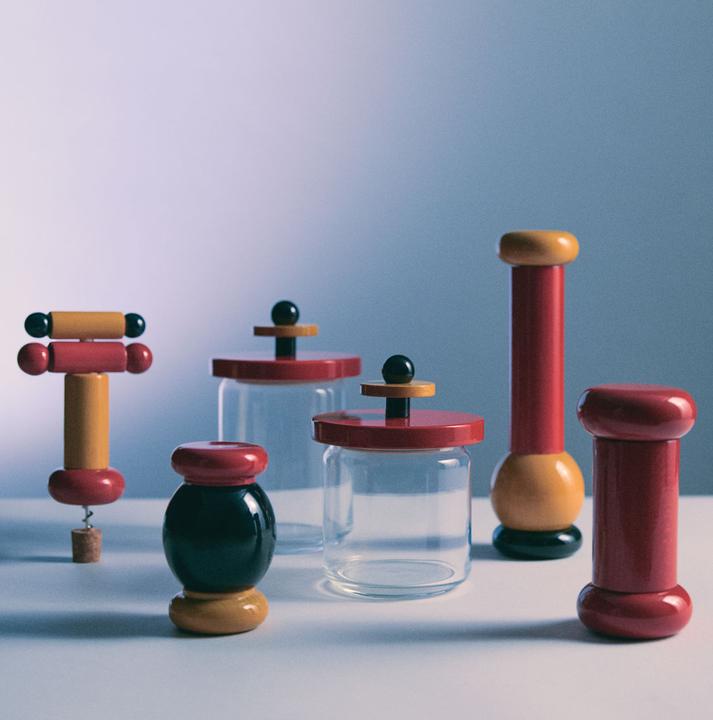 Produktbild Alessi Korkenzieher VALUES COLLECTION gelb/klein gemustert (Korkenzieher)