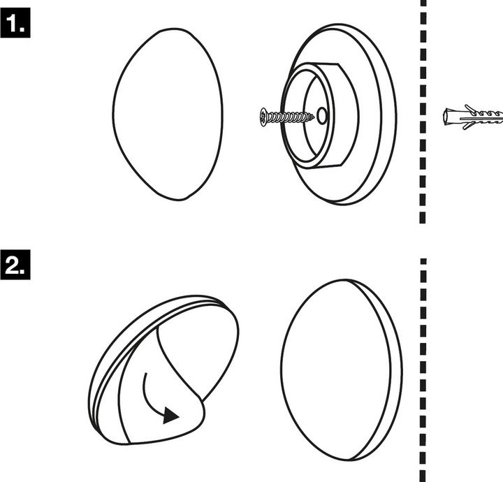 Immagine prodotto Wagner System Ripulsori per porte ø 30 mm, trasparente (2 Pezzo/i)