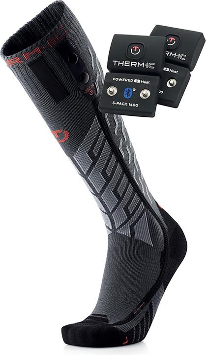 Therm-ic Ultra Warm Performance Socken S.E.T. SPack 1400 BT (Grösse: 37.0 - 38.0, grey/or (37 - 38)