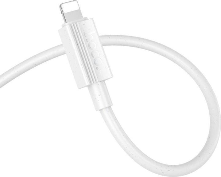 Actual product image Hoco Cable cable USB A to Lightning 2,4A X107 1 m white (1 m, USB 3.2 Gen 1)
