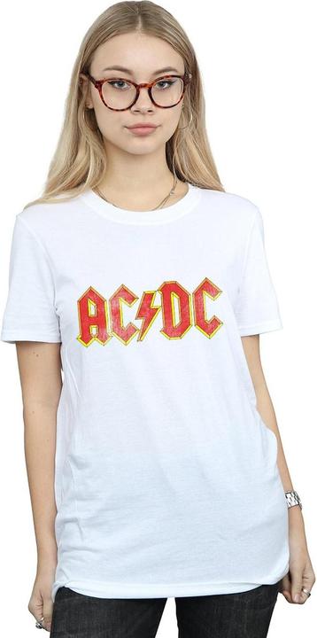Immagine prodotto AC/DC Maglietta Boyfriend in cotone con logo invecchiato (XL)