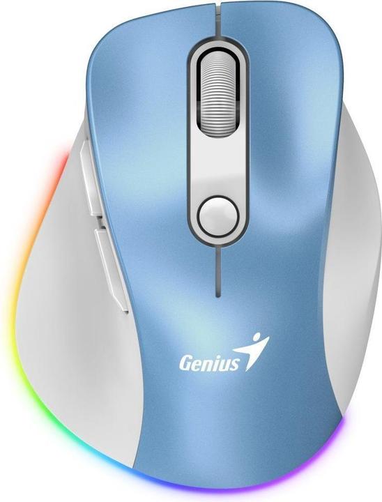 Image du produit Genius Ergo 9000S Pro/Ergonomická/Optická/Pro praváky/2 400 DPI/Bezdrátová USB + Bluetooth/Světle mo (Sans fil)