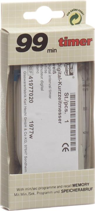 Produktbild Assistent Quarz Digital Kurzzeitmesser weiss