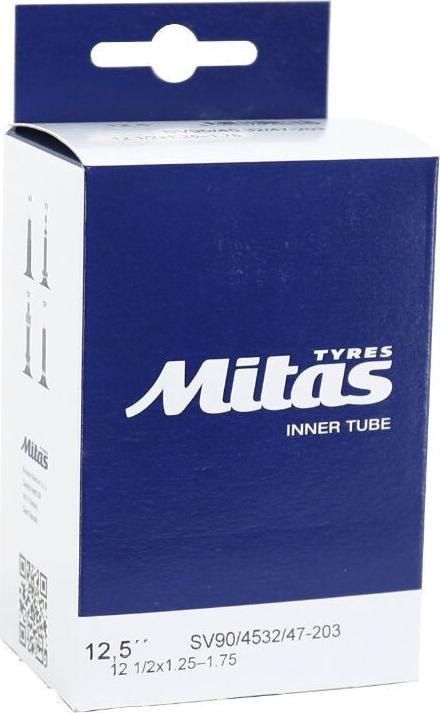Mitas Fahrradschlauch Standardventil 45 Grad abgewinkelt (12.5'')