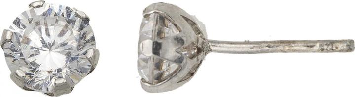 Passion Rhodie-Silber-Ohrringe – Zirkonia (COU BIJOU, Matériel exact)