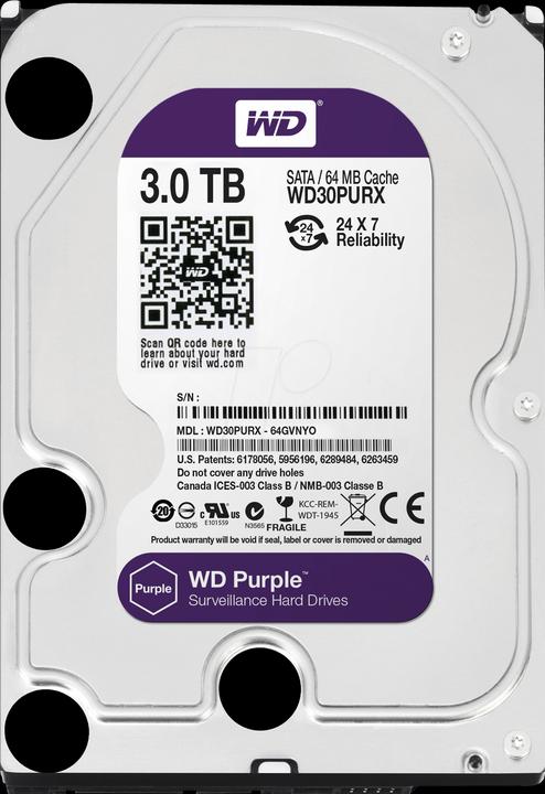 Actual product image WD Purple (3 TB, 3.5")