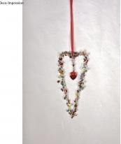 Image du produit Rayher Coeur en fil de fer, platine, 3 pièces (0.17 m)