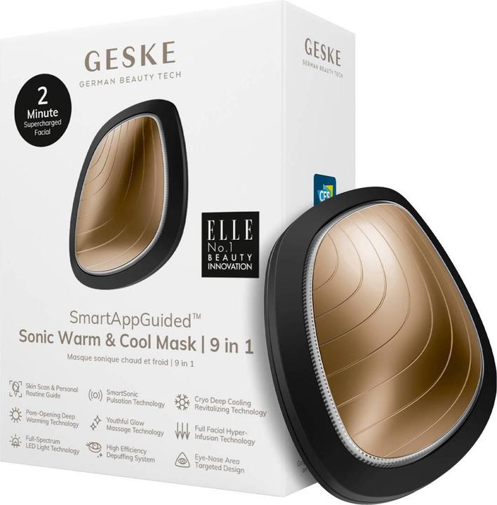 Produktbild Konjac Sponge Soniczny masażer do twarzy Cool & Warm 9in1 Geske z Aplikacją (szary)