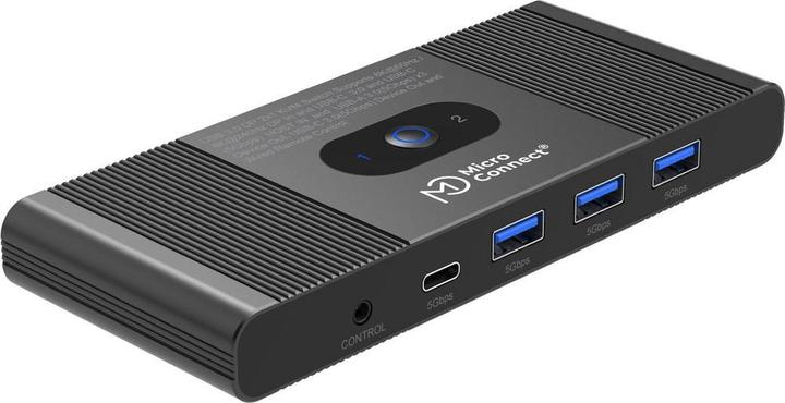 Actual product image MicroConnect Displayport & USB 2 to 1 way