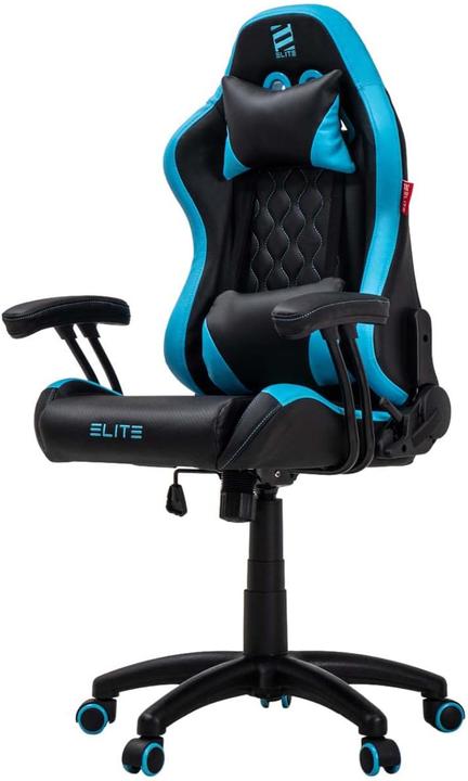 Elite Chaise de jeu, noir-bleu