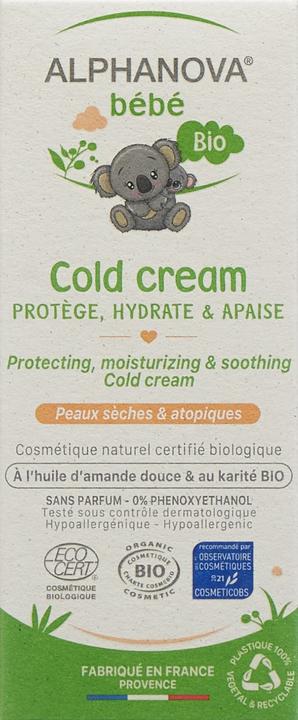 Image du produit Alphanova bébé Cold cream Bio (50ml)