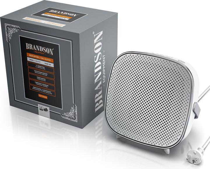 Produktbild Brandson Heizlüfter Keramik 1500 Watt, Badezimmer Schnellheizer mit Temperaturregelung, energiesparend, leise (1500 W)