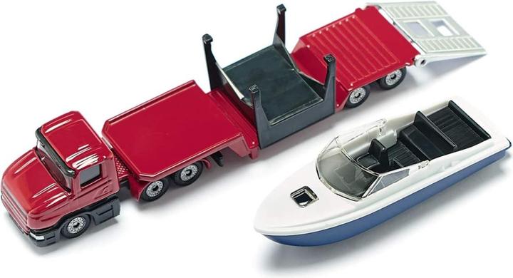 Actual product image Siku Low loader with boat