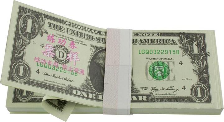 Actual product image JTI Counterfeit money - 1 US dollar (100 banknotes) (Bank note counter)