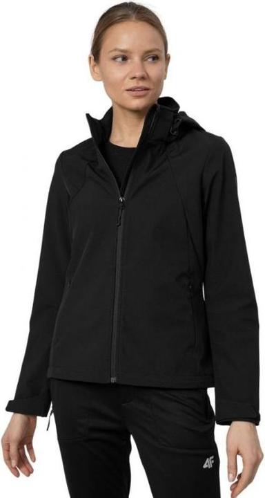 Actual product image 4F Ladies Softshell Jacket deep black H4Z22 SFD001 20S (L) (L)