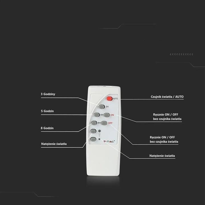 Image du produit V-TAC Lampe solaire à LED Projecteur (1050 lm, IP65)