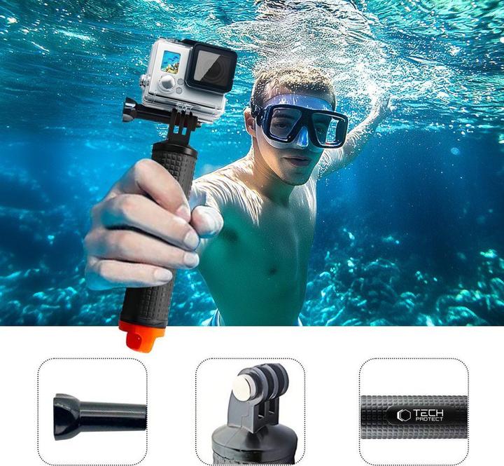 Produktbild Pgytech Uchwyt / bojka wypornoÅciowa GA100 Hand Grip do GoPro / DJI - czarny
