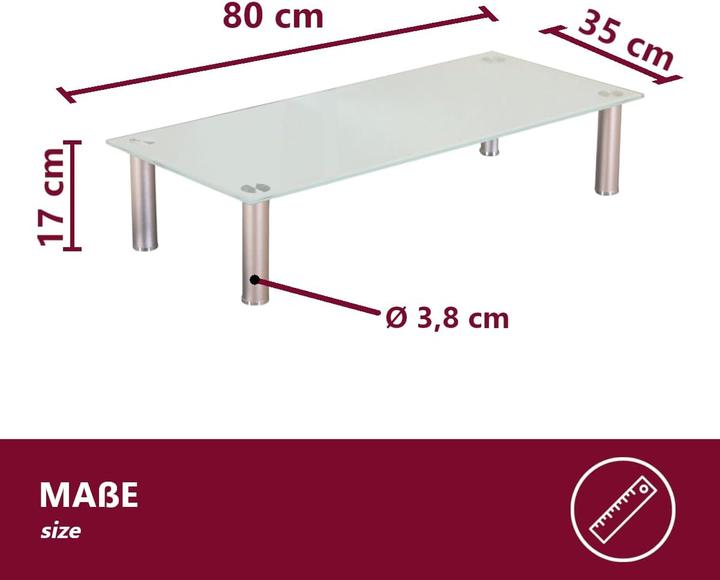 Produktbild Euro Tische TV-Board/Bildschirmständer, 80 cm (31.50", 80 kg)