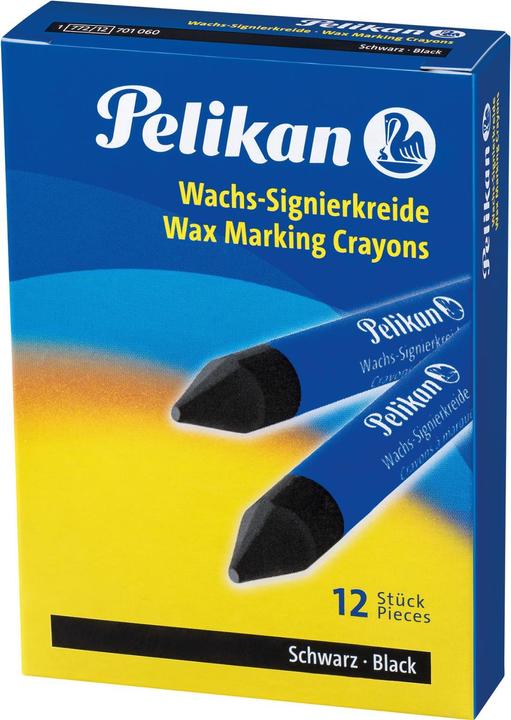 Actual product image Pelikan Wax Marking Crayons 772/12 (Black, 12 x)