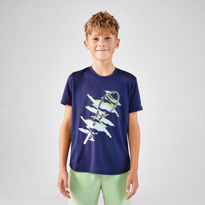 Artengo Kinder Tennis T-Shirt - TTS Essentiel Jr marineblau (5, 6)