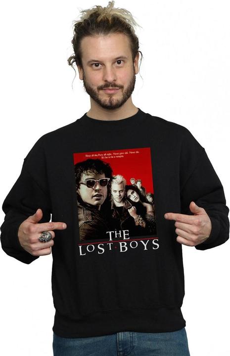 Actual product image The Lost Boys Mens Red Poster Sweatshirt (4XL)
