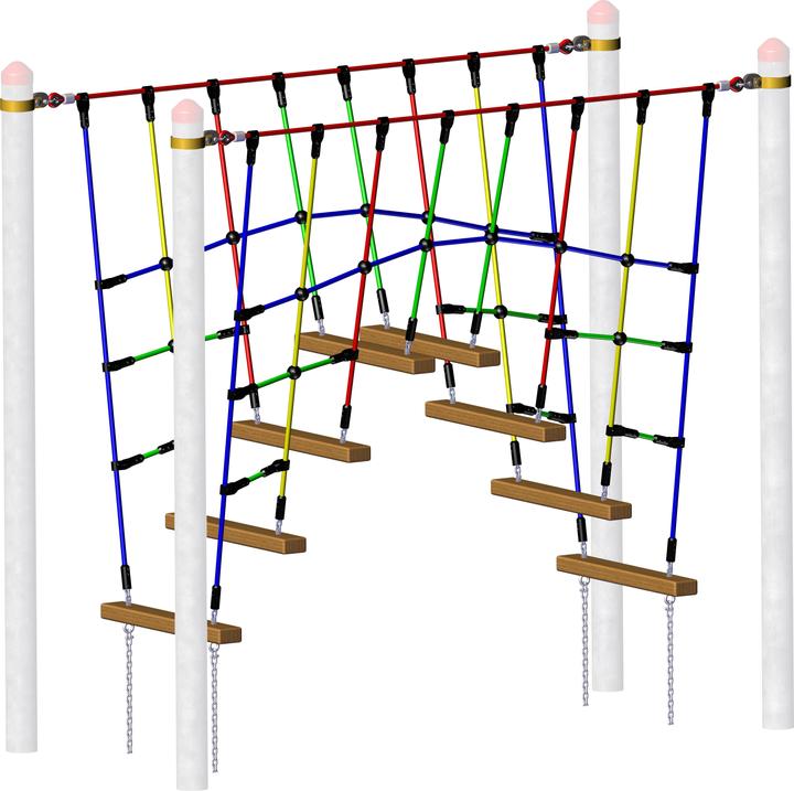 Produktbild Huck Seiltechnik Vario-Kletterpark Brücke