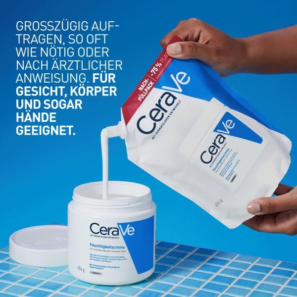 Produktbild CeraVe Moist Cream Refill englisch französisch (Körpermilch, 473 ml)