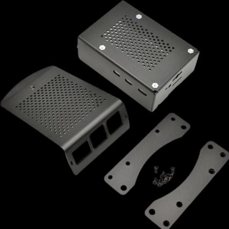 Actual product image HutoPi Aluminum case with mounting bracket for Raspberry Pi 5