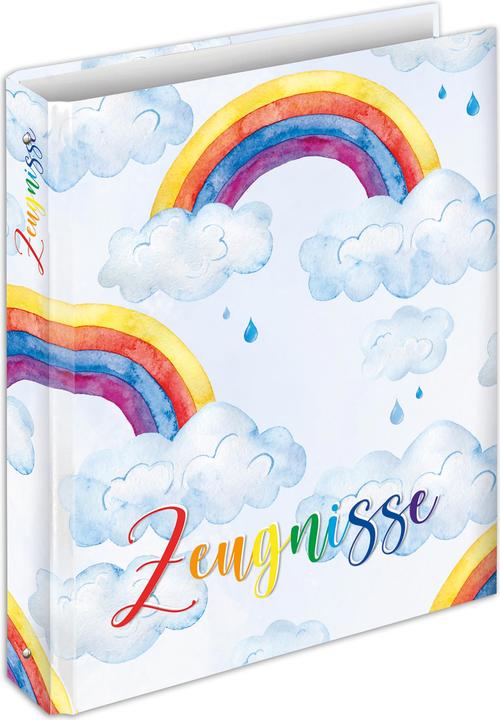 Actual product image Rnk Report ring binder "Rainbow", 4 ring mechanism, DIN A4, 250 x 315 mm (A4, 1 Piece)