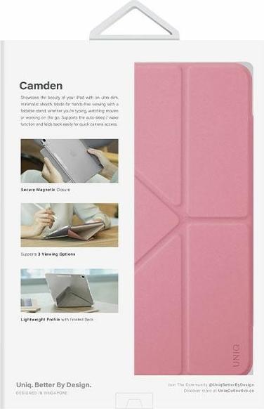 Image du produit Uniq etui Camden iPad 10 gen. (2022) różowy/rouge rose Antimicrobien (iPad 2022 (10e génération))