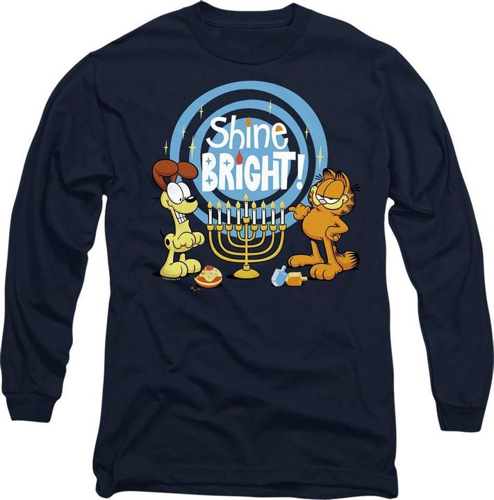 Garfield Shine Bright For Hanukkah TShirt (XL)