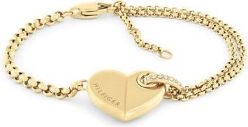 Tommy Hilfiger Lovely Gold Plated Bold Heart Bracelet 2780929