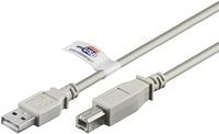 Produktbild Medium Wentronic Goobay USB 2.0 Hi-Speed Kabel mit USB Zertifikat, Grau, 3 m (3 m, USB 2.0)