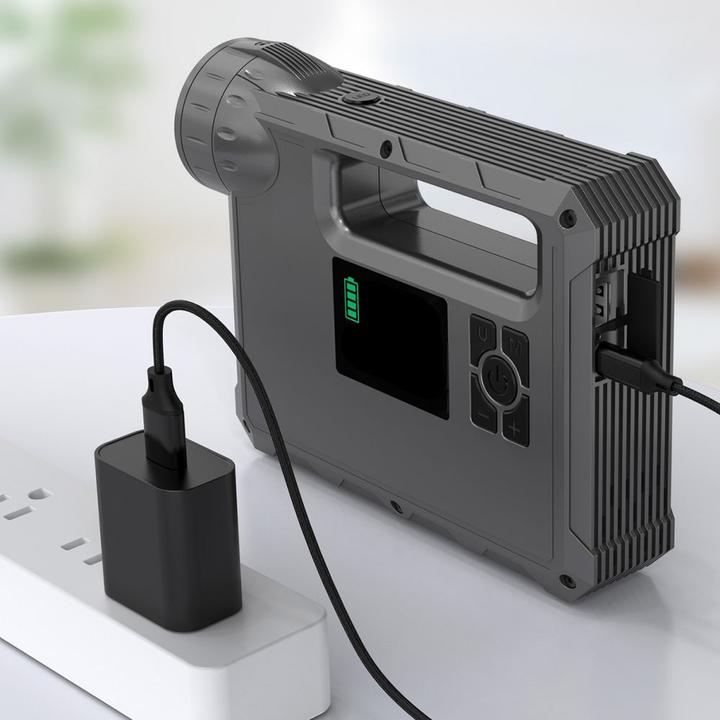 Produktbild Choetech jump starter with compressor, powerbank 8000mAh, LED flashlight black (TC0017) (600 A, 8000 mAh)