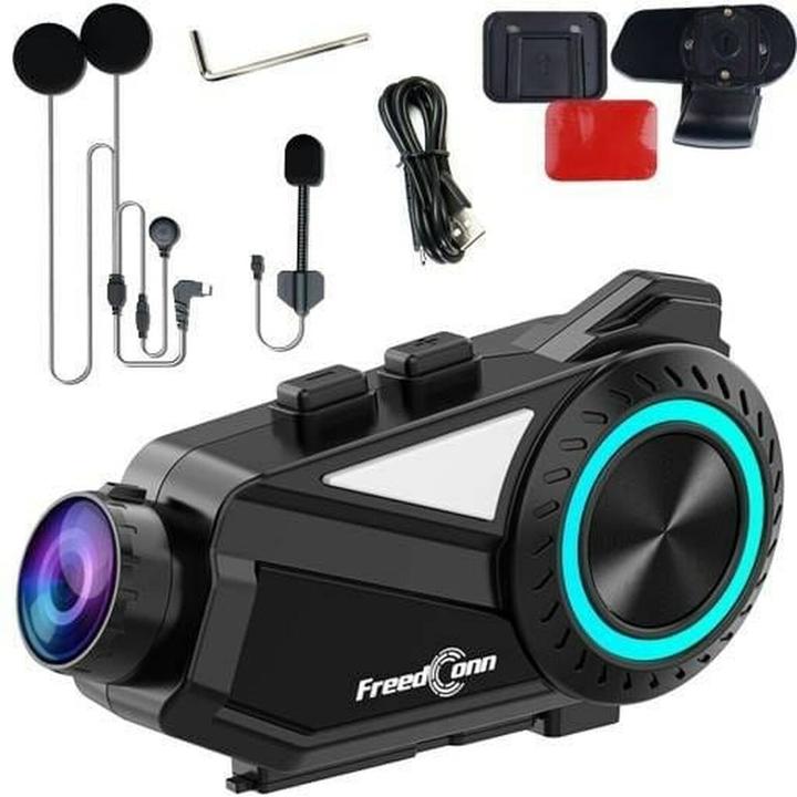 Produktbild FreedConn R3 Motorrad-Sprechanlage Mit Videorecorder (1er Set)